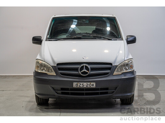 09/2011 Mercedes-Benz Vito 113CDI SWB MY11 4d Van White Turbo Diesel 2.1L