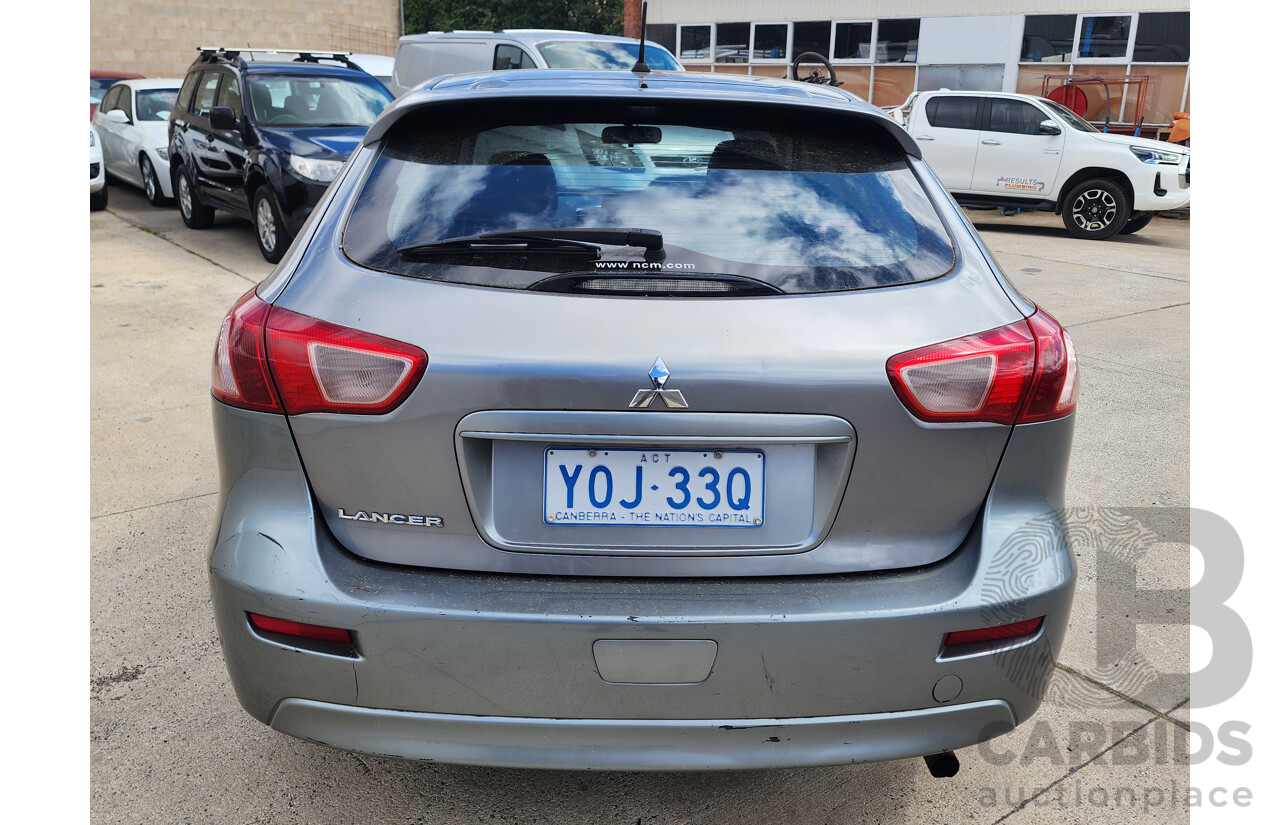 06/2013 Mitsubishi Lancer ES Sportback CJ MY14 5d Hatchback Grey 2.0L