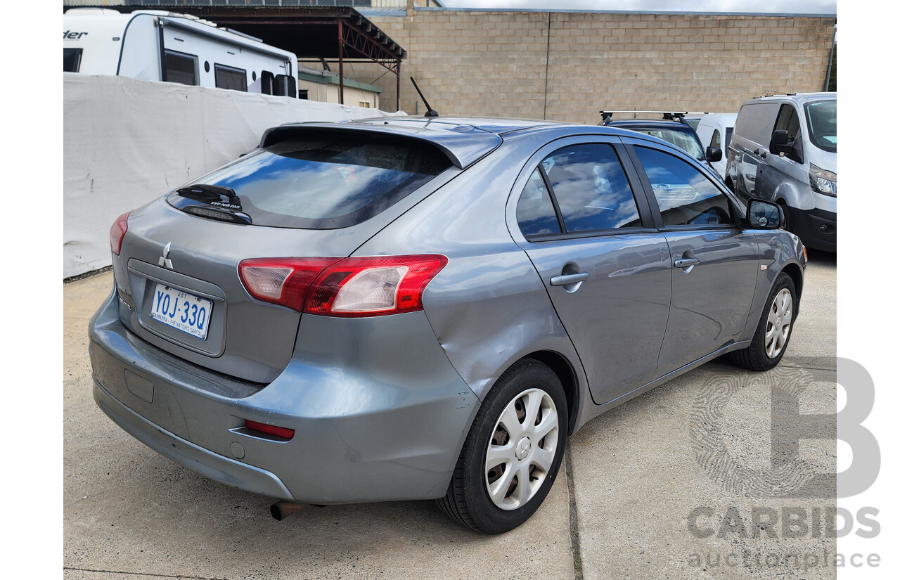 06/2013 Mitsubishi Lancer ES Sportback CJ MY14 5d Hatchback Grey 2.0L