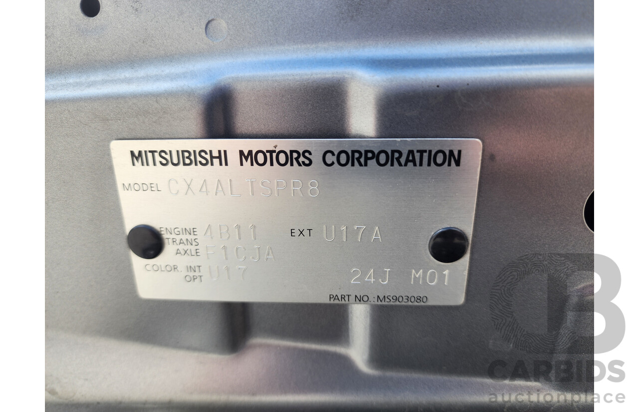 06/2013 Mitsubishi Lancer ES Sportback CJ MY14 5d Hatchback Grey 2.0L
