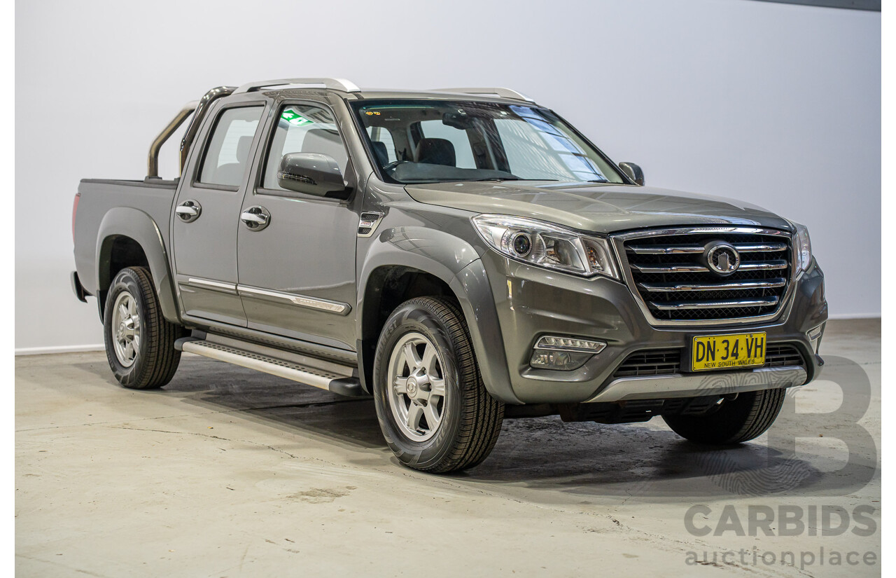 02/2020 Great Wall Steed NBP Dual Cab Utility Grey Turbo Diesel 2.0L