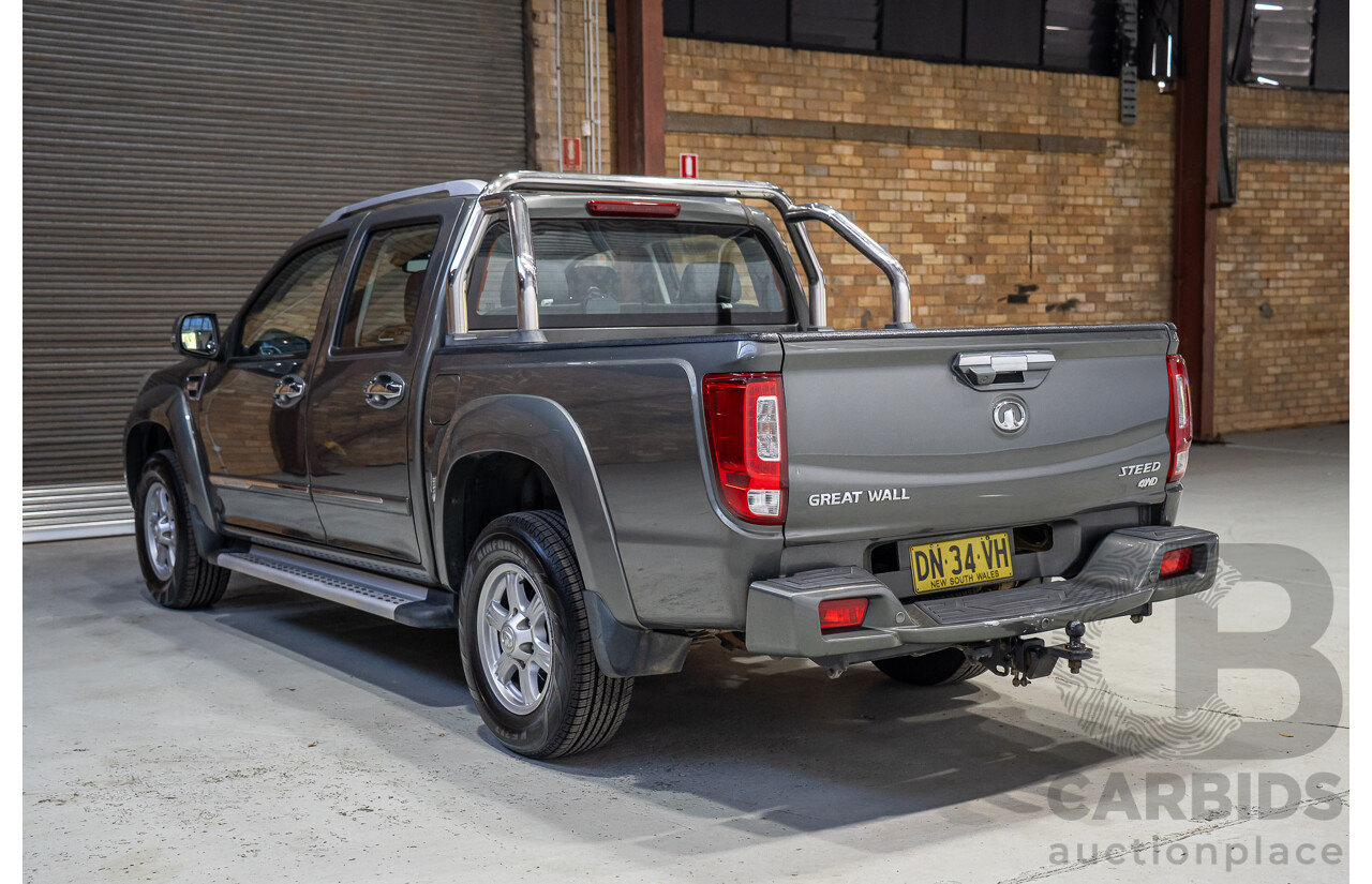 02/2020 Great Wall Steed NBP Dual Cab Utility Grey Turbo Diesel 2.0L