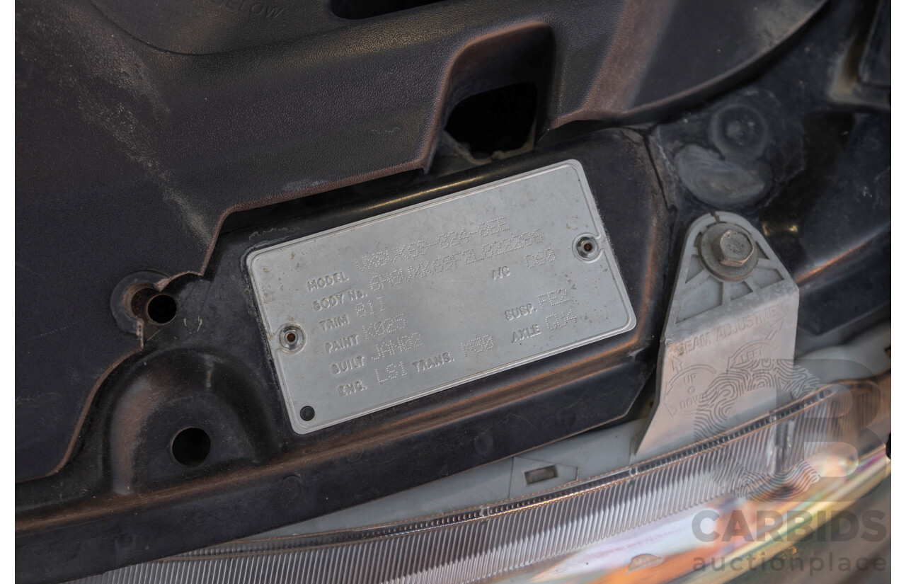 2/2002 Holden Commodore SS VXII 4d Sedan Phantom Black Metallic V8 5.7L