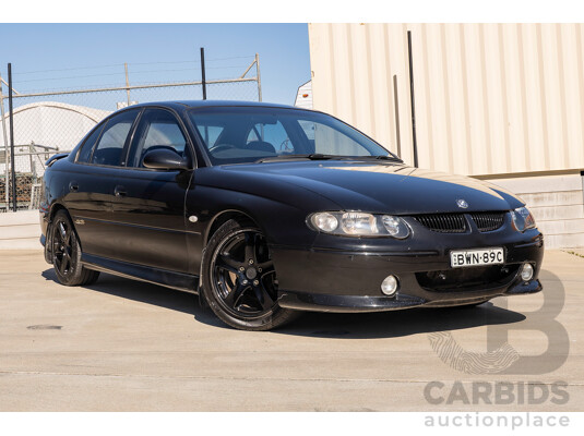 2/2002 Holden Commodore SS VXII 4d Sedan Phantom Black Metallic V8 5.7L