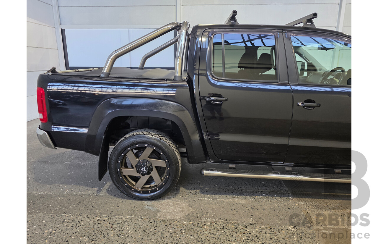 07/2012 Volkswagen Amarok TDI400 HIGHLINE (4x4) 2H MY12 Dual Cab Utility Black 2.0L