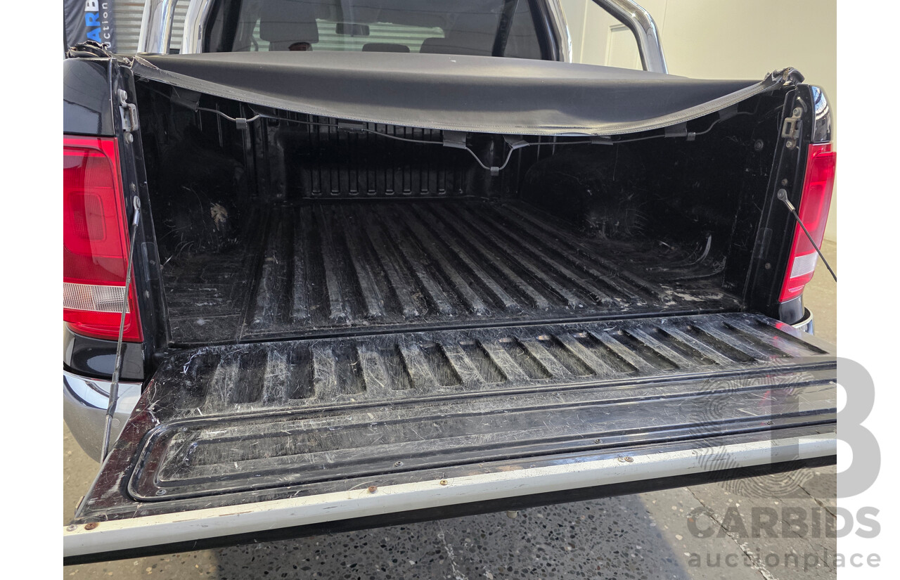 07/2012 Volkswagen Amarok TDI400 HIGHLINE (4x4) 2H MY12 Dual Cab Utility Black 2.0L