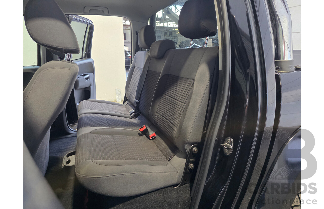 07/2012 Volkswagen Amarok TDI400 HIGHLINE (4x4) 2H MY12 Dual Cab Utility Black 2.0L