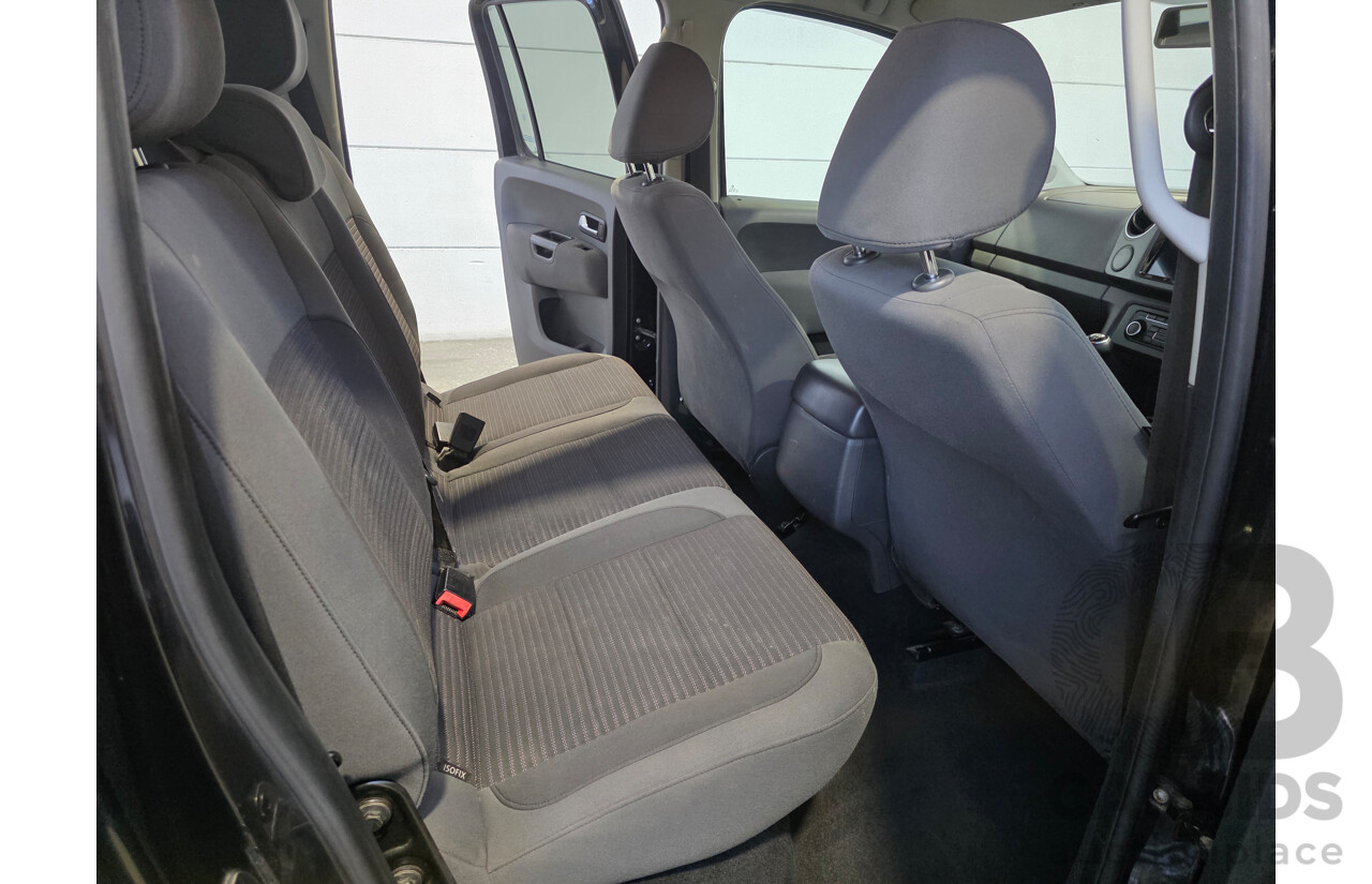 07/2012 Volkswagen Amarok TDI400 HIGHLINE (4x4) 2H MY12 Dual Cab Utility Black 2.0L
