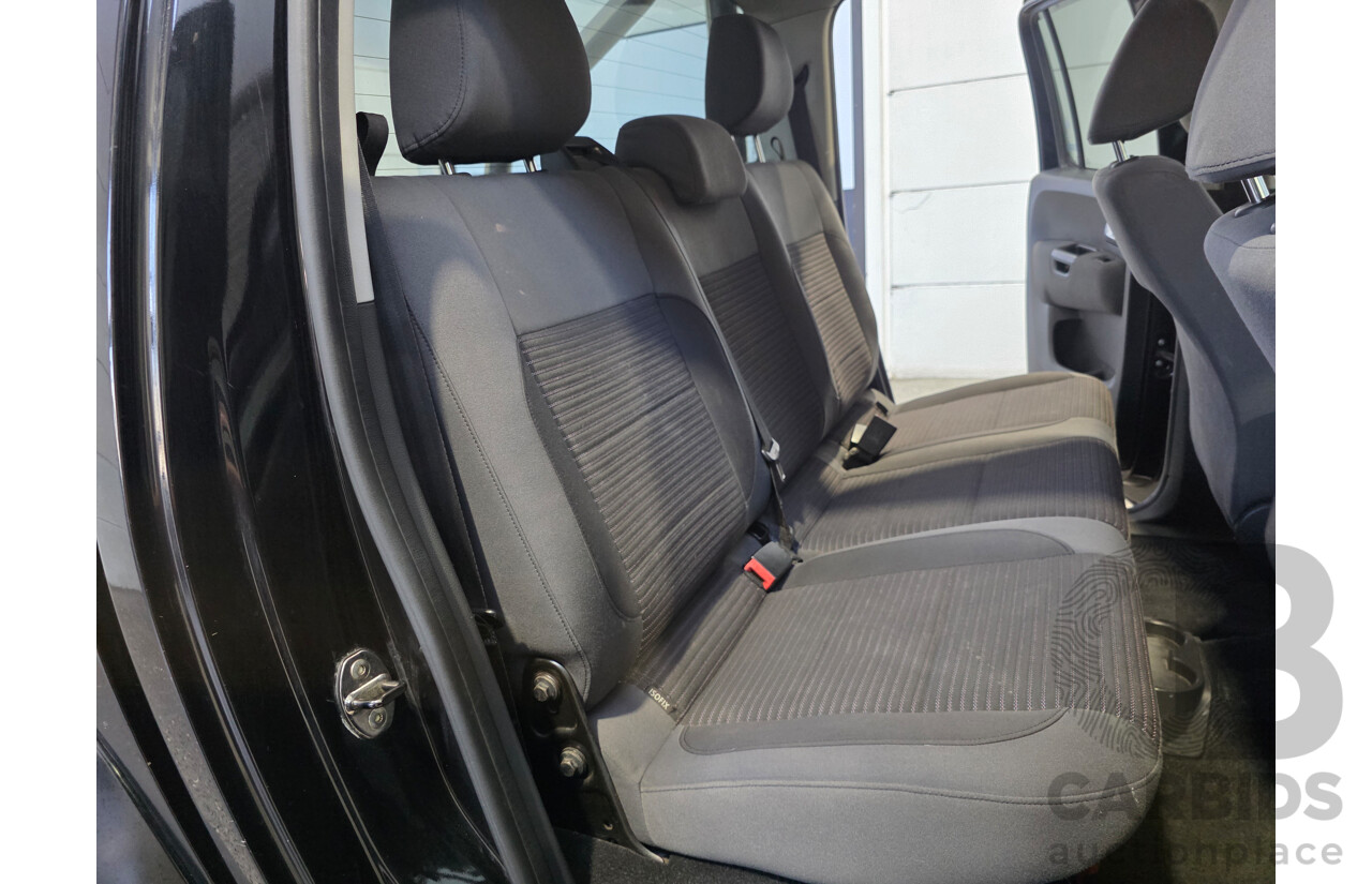 07/2012 Volkswagen Amarok TDI400 HIGHLINE (4x4) 2H MY12 Dual Cab Utility Black 2.0L