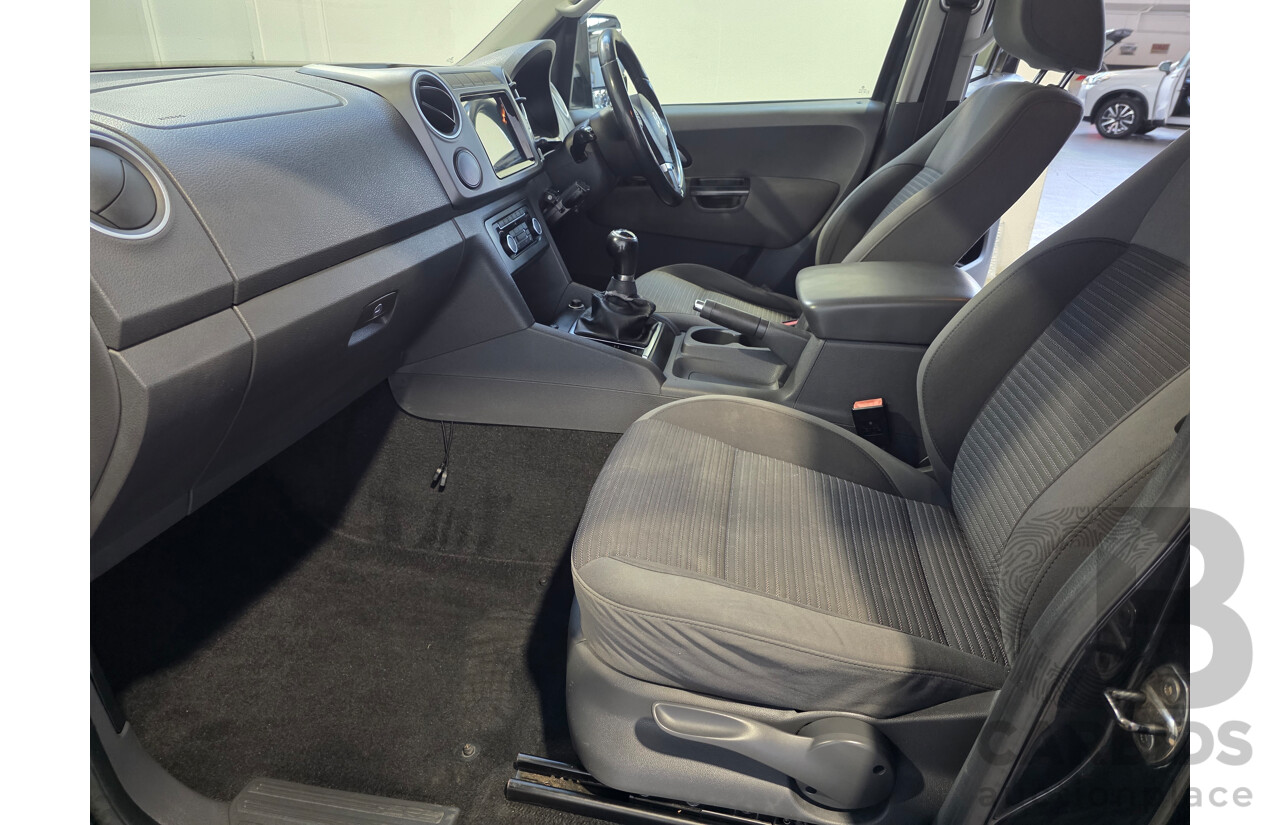 07/2012 Volkswagen Amarok TDI400 HIGHLINE (4x4) 2H MY12 Dual Cab Utility Black 2.0L