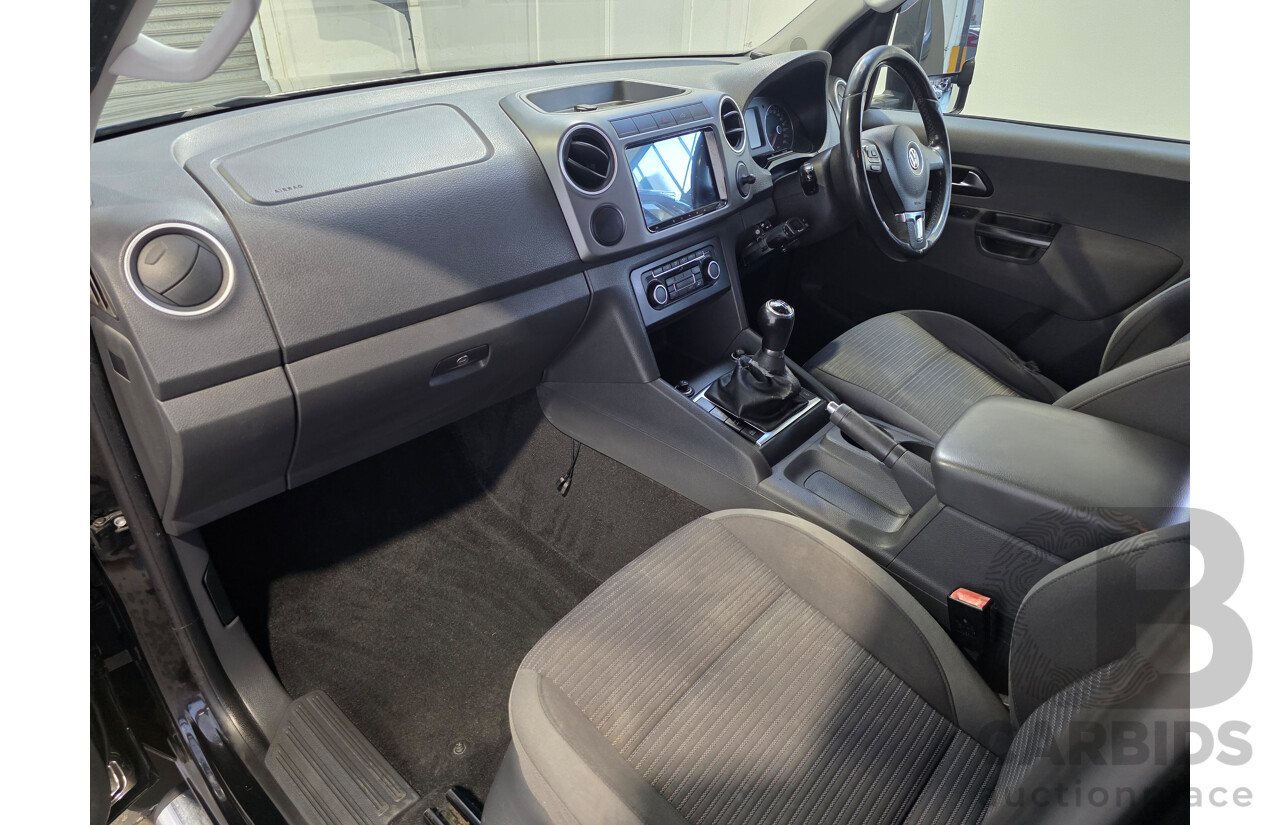 07/2012 Volkswagen Amarok TDI400 HIGHLINE (4x4) 2H MY12 Dual Cab Utility Black 2.0L