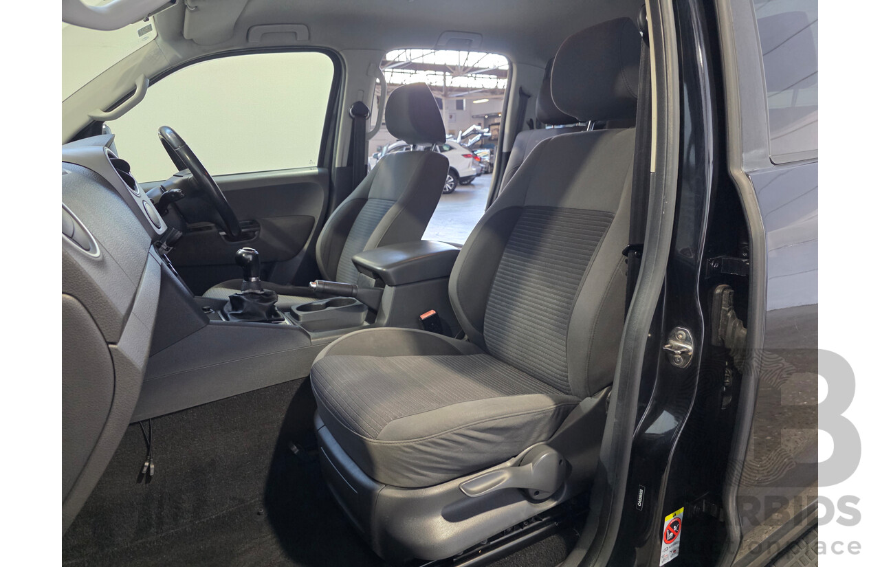 07/2012 Volkswagen Amarok TDI400 HIGHLINE (4x4) 2H MY12 Dual Cab Utility Black 2.0L