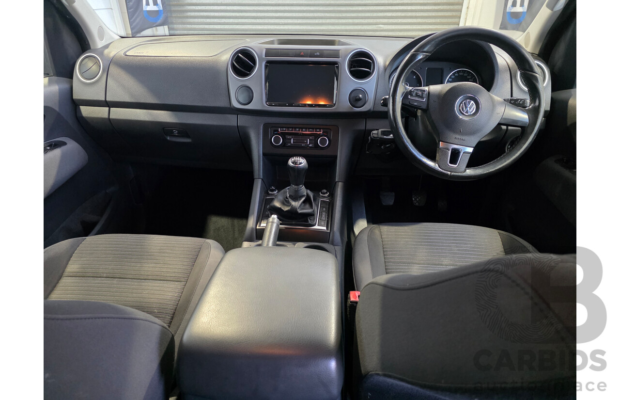 07/2012 Volkswagen Amarok TDI400 HIGHLINE (4x4) 2H MY12 Dual Cab Utility Black 2.0L