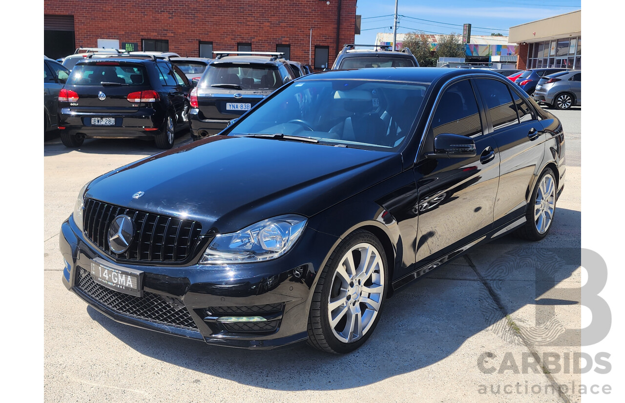 03/2014 Mercedes-Benz C200 W204 MY14 4d Sedan Black 1.8L