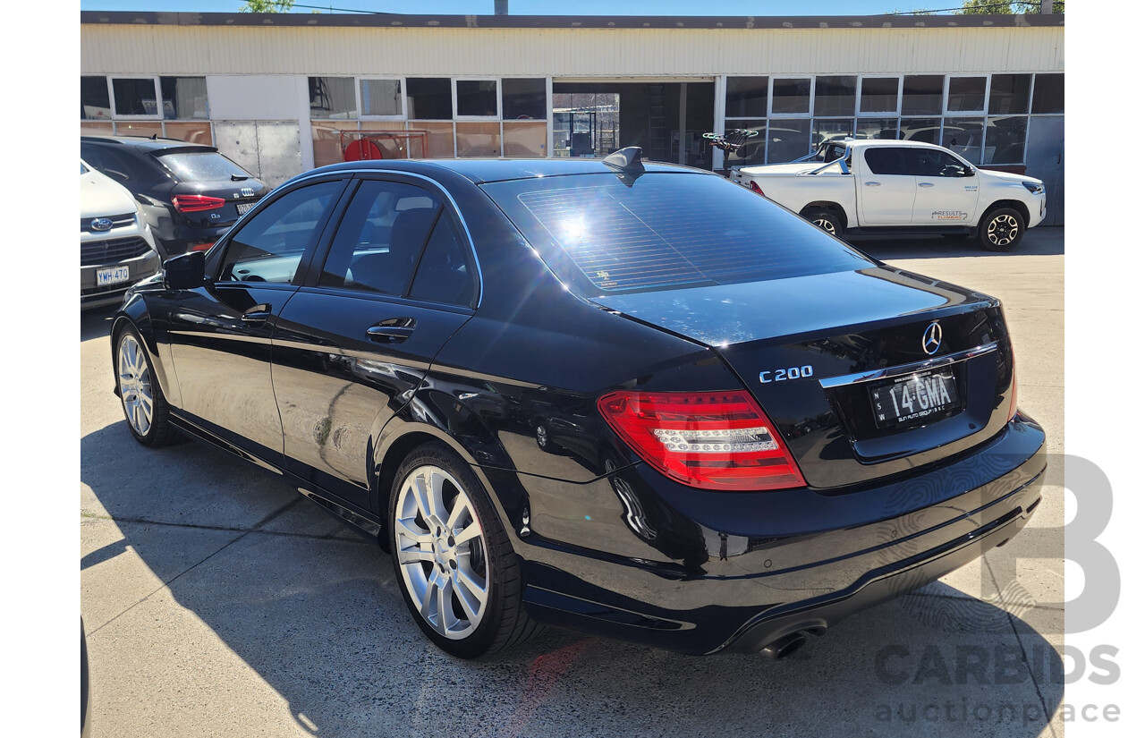 03/2014 Mercedes-Benz C200 W204 MY14 4d Sedan Black 1.8L