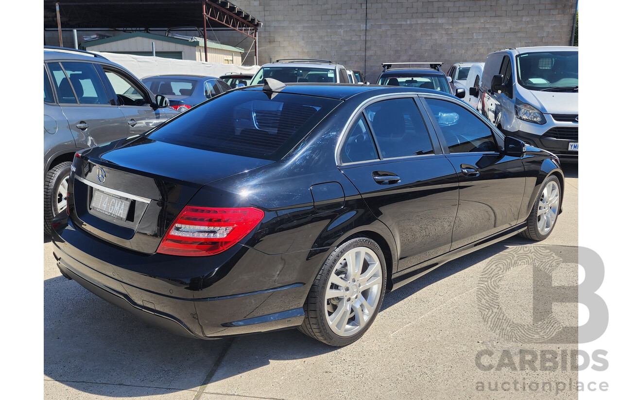 03/2014 Mercedes-Benz C200 W204 MY14 4d Sedan Black 1.8L
