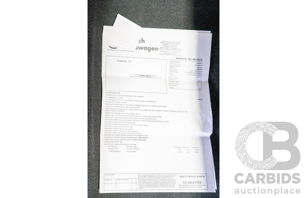 2/2014 Volkswagen Golf GTi AU MY14 5d Hatchback Tornado Red Turbo 2.0L - Stage 3 APR
