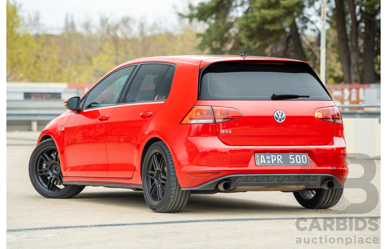 2/2014 Volkswagen Golf GTi AU MY14 5d Hatchback Tornado Red Turbo 2.0L - Stage 3 APR
