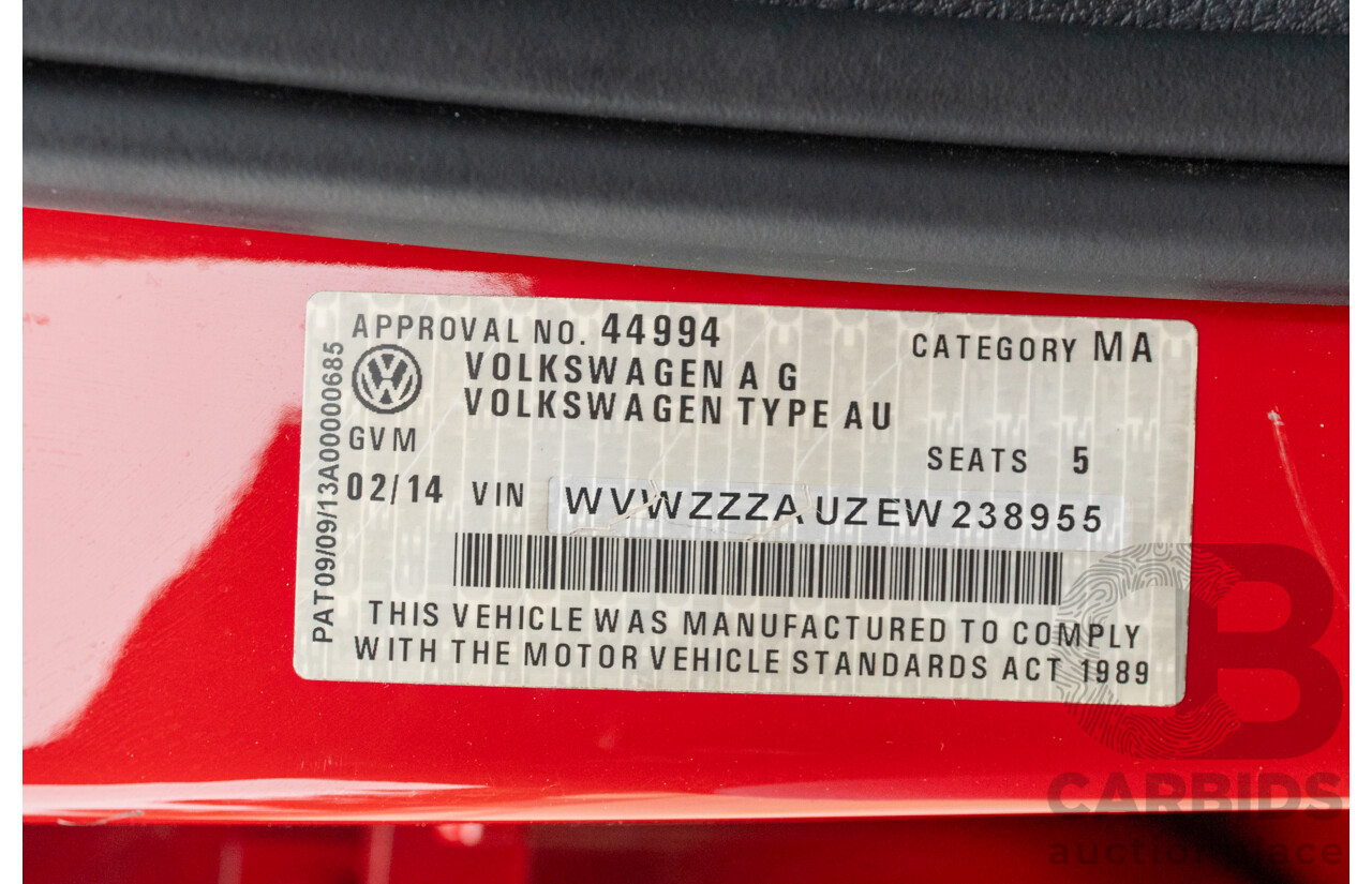 2/2014 Volkswagen Golf GTi AU MY14 5d Hatchback Tornado Red Turbo 2.0L - Stage 3 APR