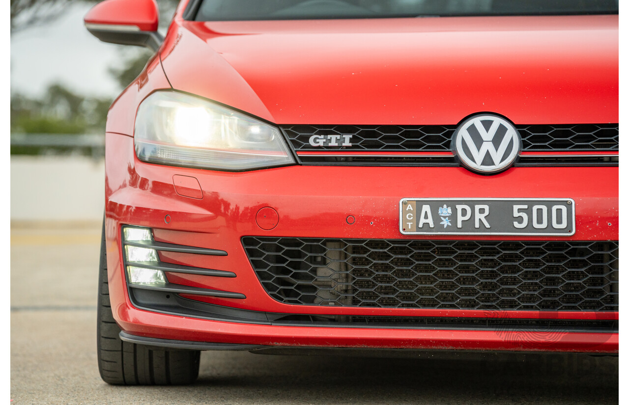 2/2014 Volkswagen Golf GTi AU MY14 5d Hatchback Tornado Red Turbo 2.0L - Stage 3 APR