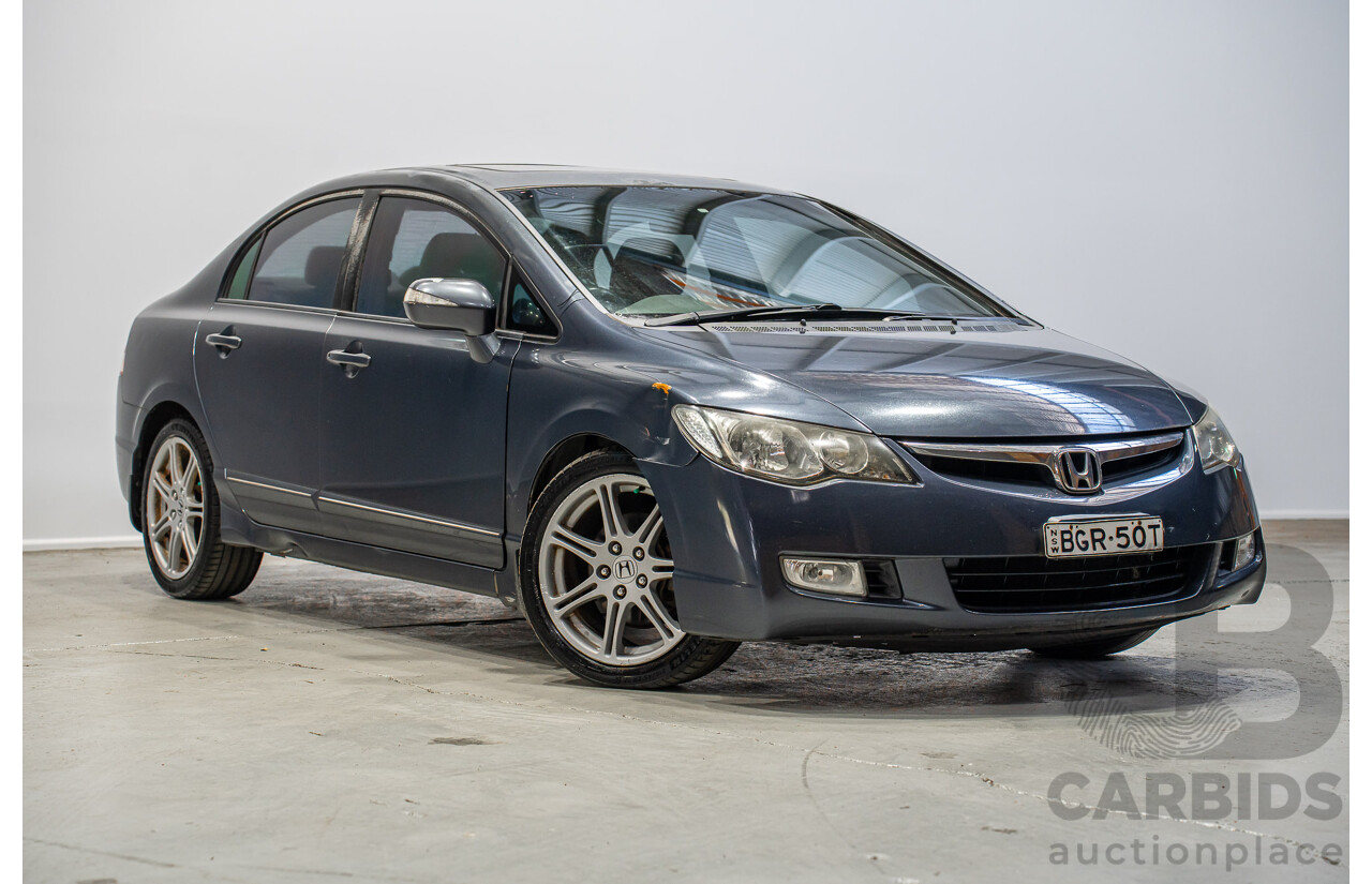 10/2008 Honda Civic Sport MY07 4d Sedan Grey 2.0L