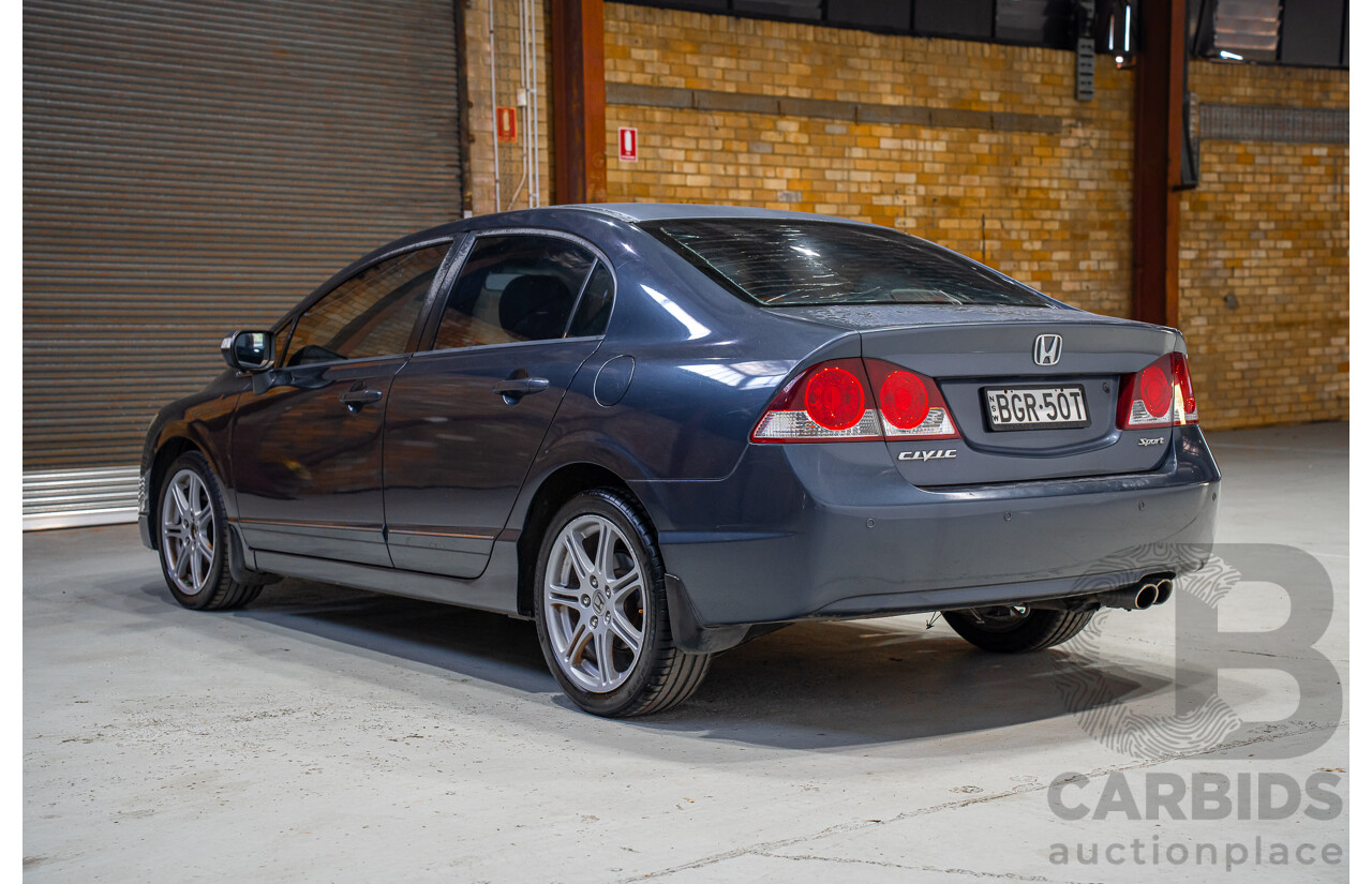 10/2008 Honda Civic Sport MY07 4d Sedan Grey 2.0L