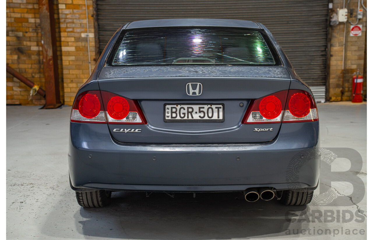 10/2008 Honda Civic Sport MY07 4d Sedan Grey 2.0L