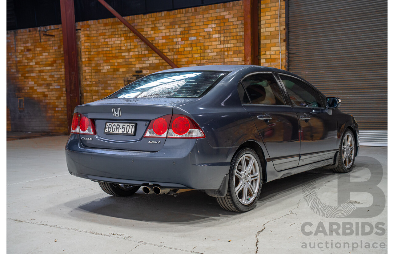 10/2008 Honda Civic Sport MY07 4d Sedan Grey 2.0L