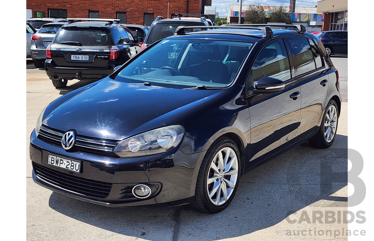 05/2011 Volkswagen Golf 118 TSI Comfortline 1K MY11 5d Hatchback Black 1.4L