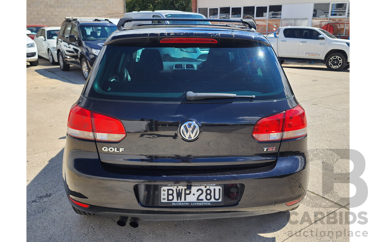 05/2011 Volkswagen Golf 118 TSI Comfortline 1K MY11 5d Hatchback Black 1.4L