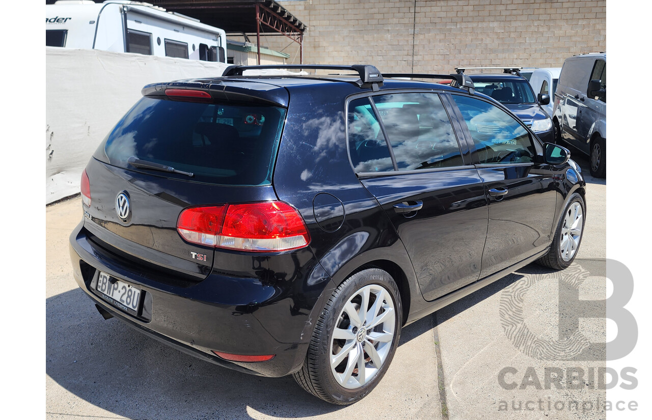 05/2011 Volkswagen Golf 118 TSI Comfortline 1K MY11 5d Hatchback Black 1.4L