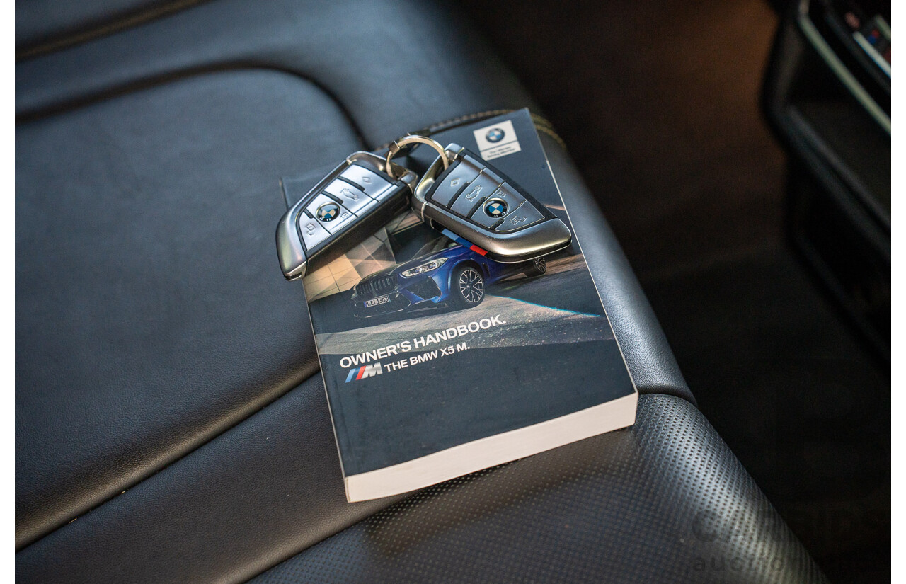 10/2020 BMW X5 M Competition (AWD) F95 4d Wagon Sapphire Black Metallic Twin Turbo V8 4.4L