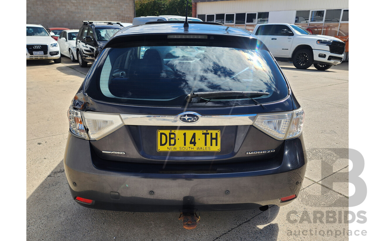 02/2010 Subaru Impreza RX (awd) MY10 5d Hatchback Grey 2.0L