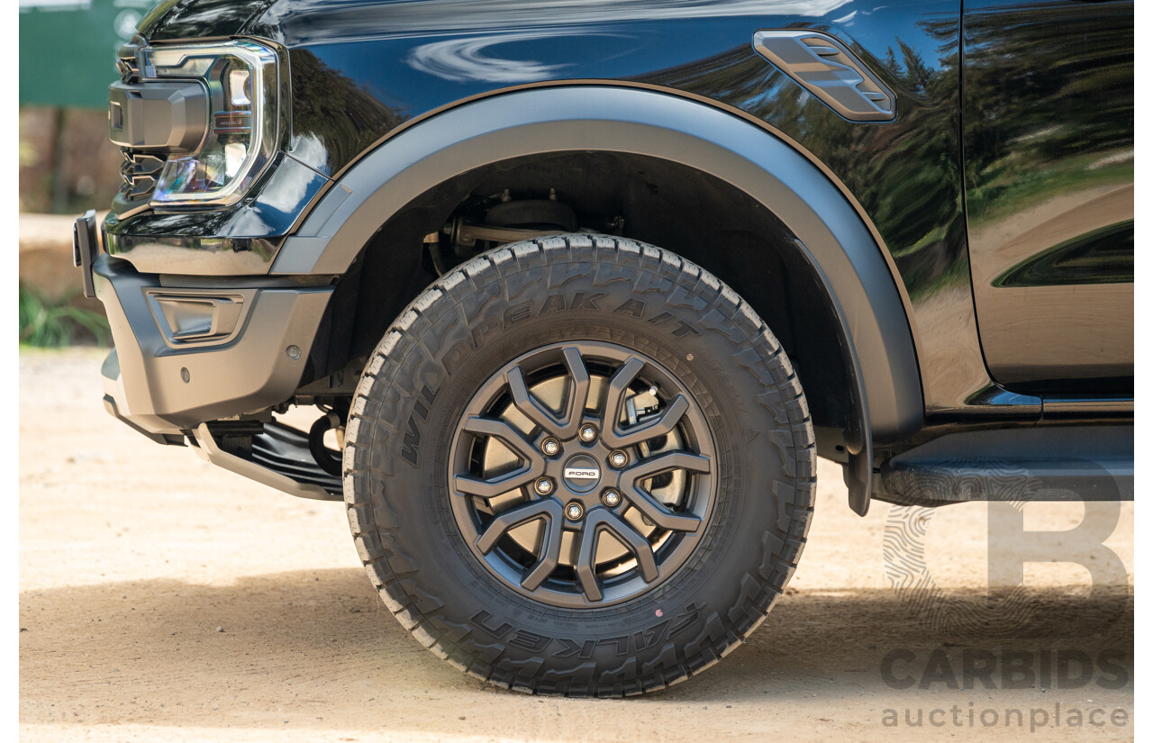 07/2023 Ford Ranger Raptor Next Gen (4x4) PY MY23.5 4d Dual Cab Shadow Black Twin Turbo V6 3.0L