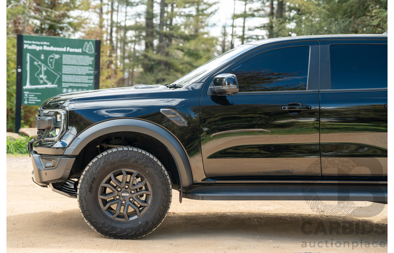 07/2023 Ford Ranger Raptor Next Gen (4x4) PY MY23.5 4d Dual Cab Shadow Black Twin Turbo V6 3.0L