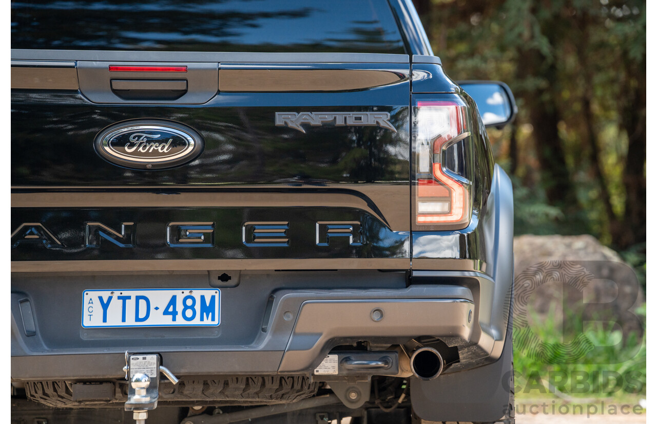 07/2023 Ford Ranger Raptor Next Gen (4x4) PY MY23.5 4d Dual Cab Shadow Black Twin Turbo V6 3.0L