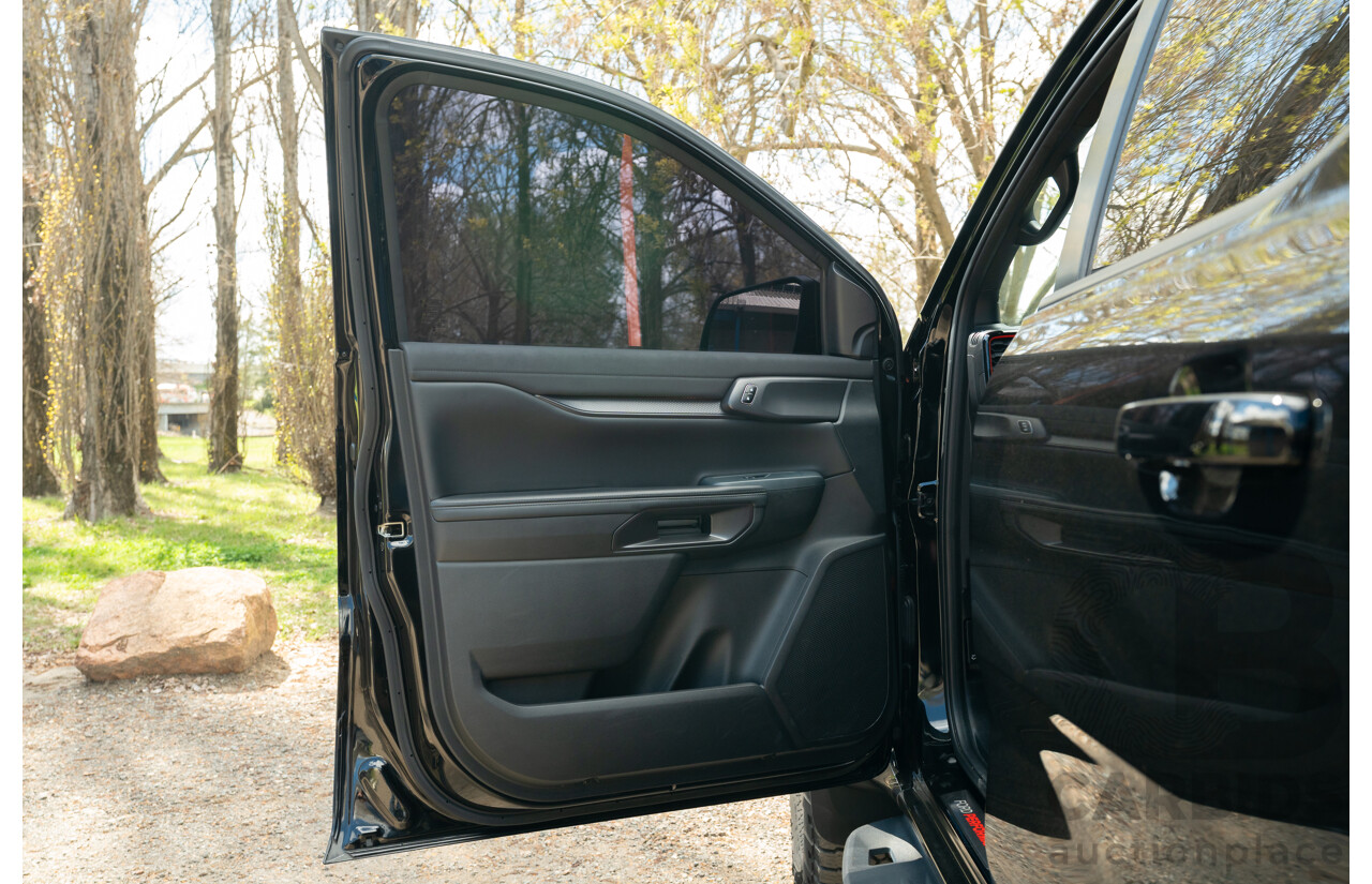 07/2023 Ford Ranger Raptor Next Gen (4x4) PY MY23.5 4d Dual Cab Shadow Black Twin Turbo V6 3.0L