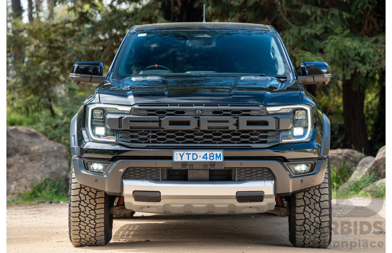 07/2023 Ford Ranger Raptor Next Gen (4x4) PY MY23.5 4d Dual Cab Shadow Black Twin Turbo V6 3.0L