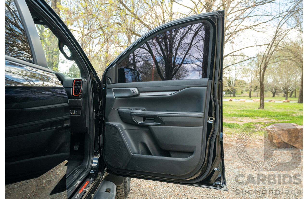 07/2023 Ford Ranger Raptor Next Gen (4x4) PY MY23.5 4d Dual Cab Shadow Black Twin Turbo V6 3.0L