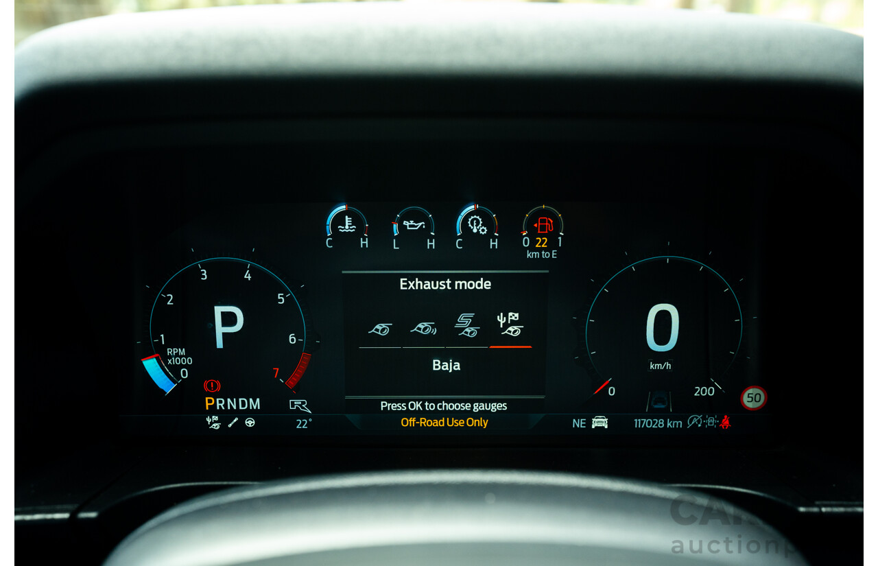 07/2023 Ford Ranger Raptor Next Gen (4x4) PY MY23.5 4d Dual Cab Shadow Black Twin Turbo V6 3.0L