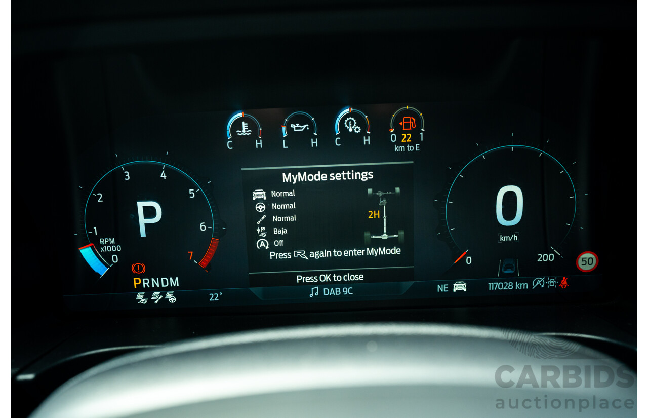 07/2023 Ford Ranger Raptor Next Gen (4x4) PY MY23.5 4d Dual Cab Shadow Black Twin Turbo V6 3.0L