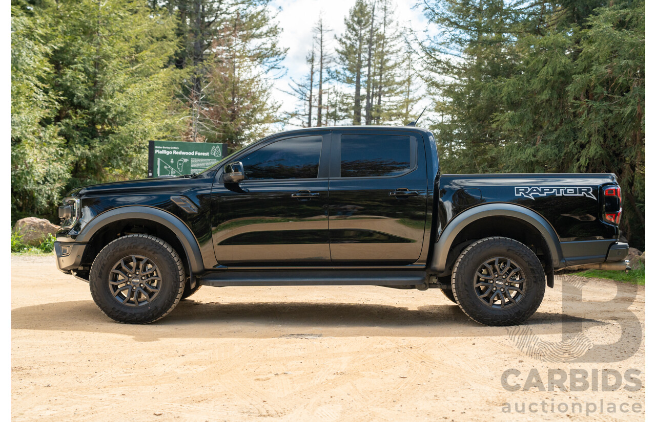 07/2023 Ford Ranger Raptor Next Gen (4x4) PY MY23.5 4d Dual Cab Shadow Black Twin Turbo V6 3.0L