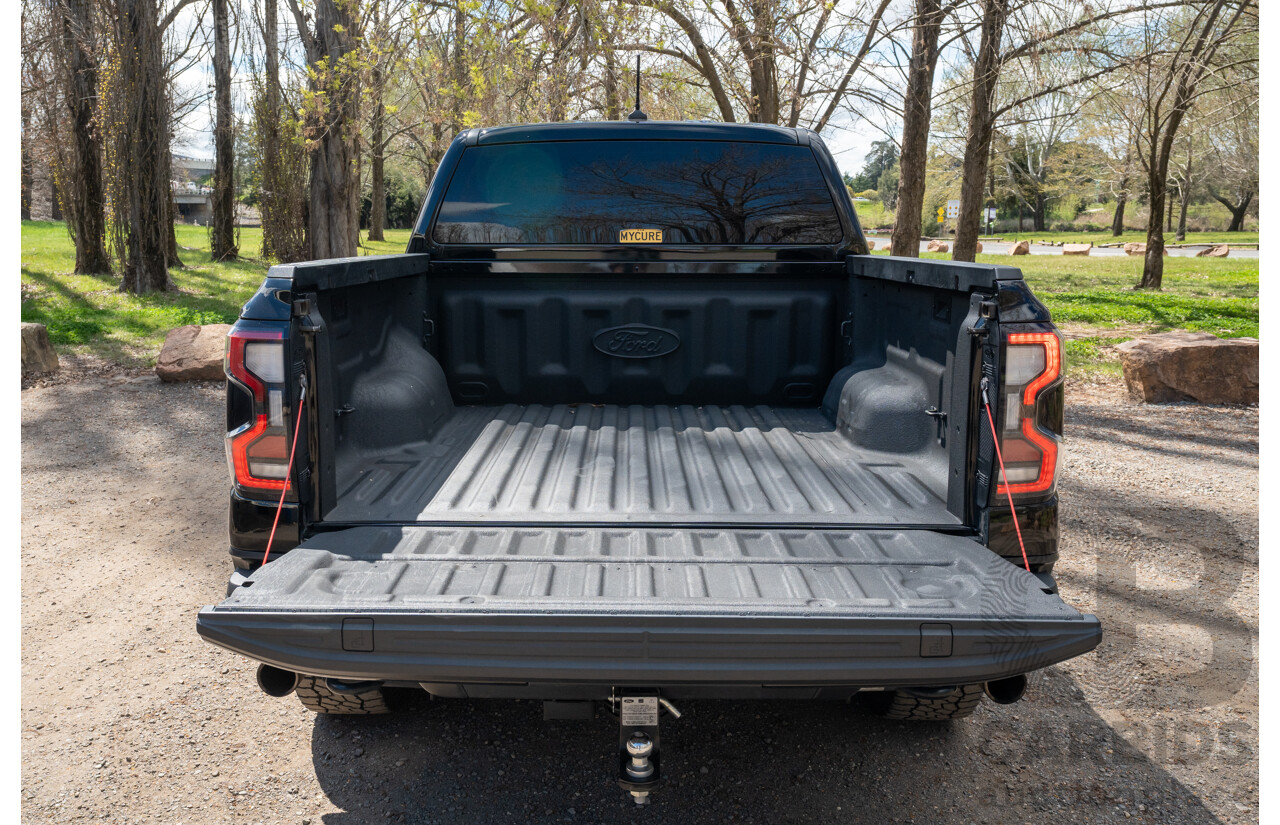 07/2023 Ford Ranger Raptor Next Gen (4x4) PY MY23.5 4d Dual Cab Shadow Black Twin Turbo V6 3.0L
