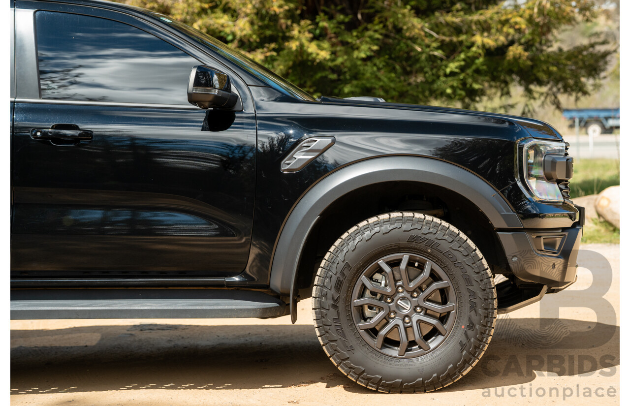 07/2023 Ford Ranger Raptor Next Gen (4x4) PY MY23.5 4d Dual Cab Shadow Black Twin Turbo V6 3.0L