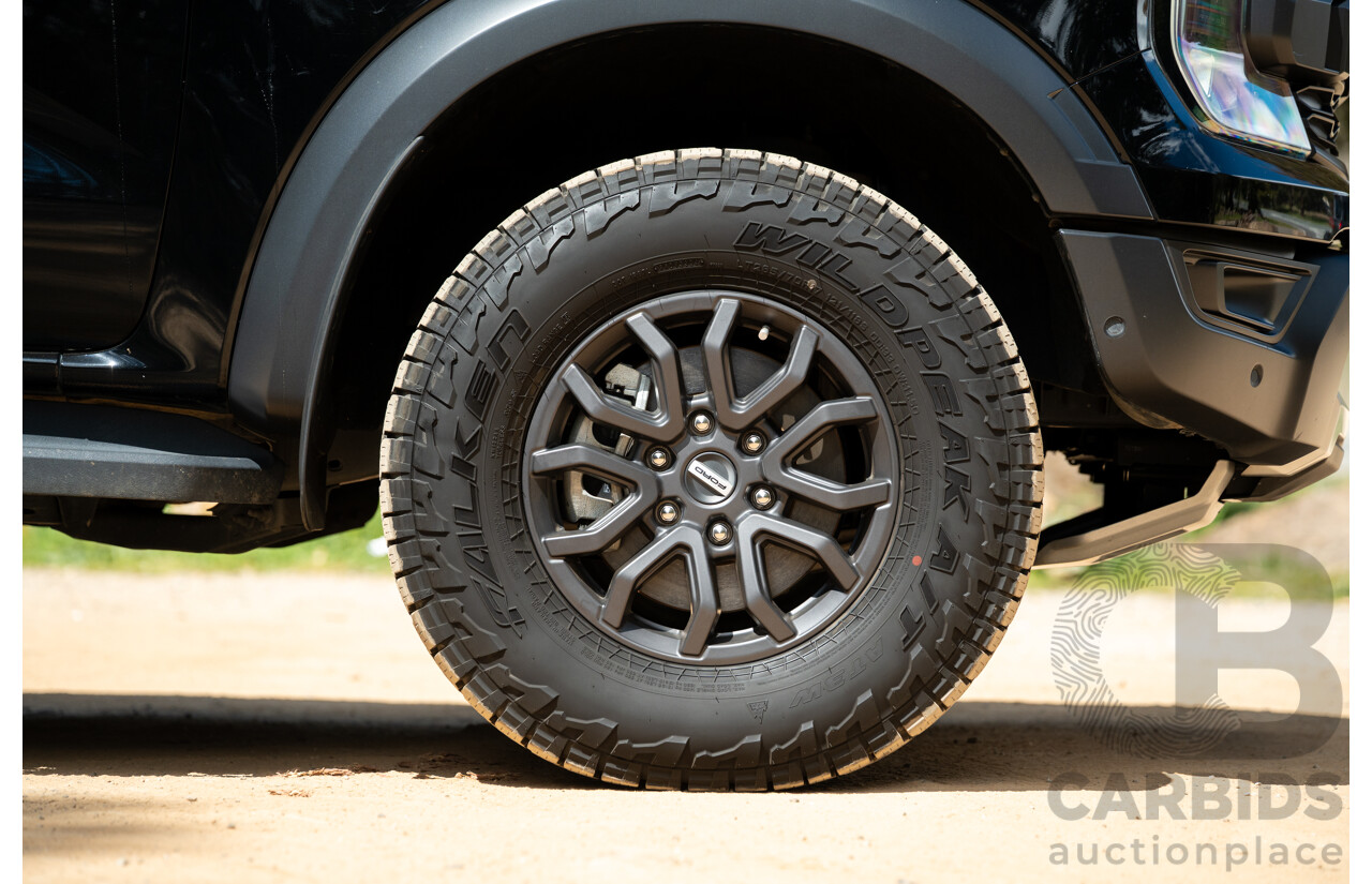 07/2023 Ford Ranger Raptor Next Gen (4x4) PY MY23.5 4d Dual Cab Shadow Black Twin Turbo V6 3.0L