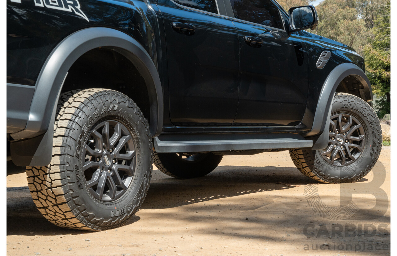07/2023 Ford Ranger Raptor Next Gen (4x4) PY MY23.5 4d Dual Cab Shadow Black Twin Turbo V6 3.0L