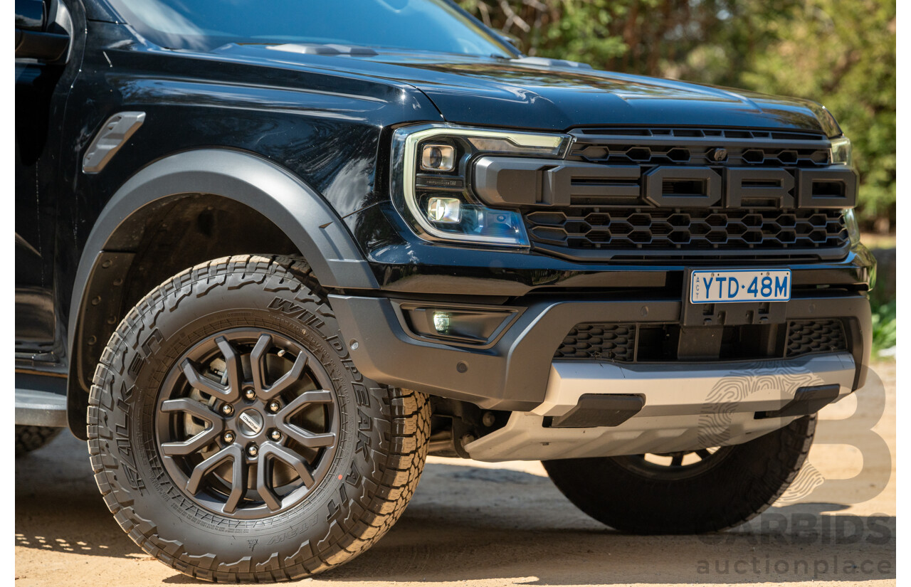 07/2023 Ford Ranger Raptor Next Gen (4x4) PY MY23.5 4d Dual Cab Shadow Black Twin Turbo V6 3.0L