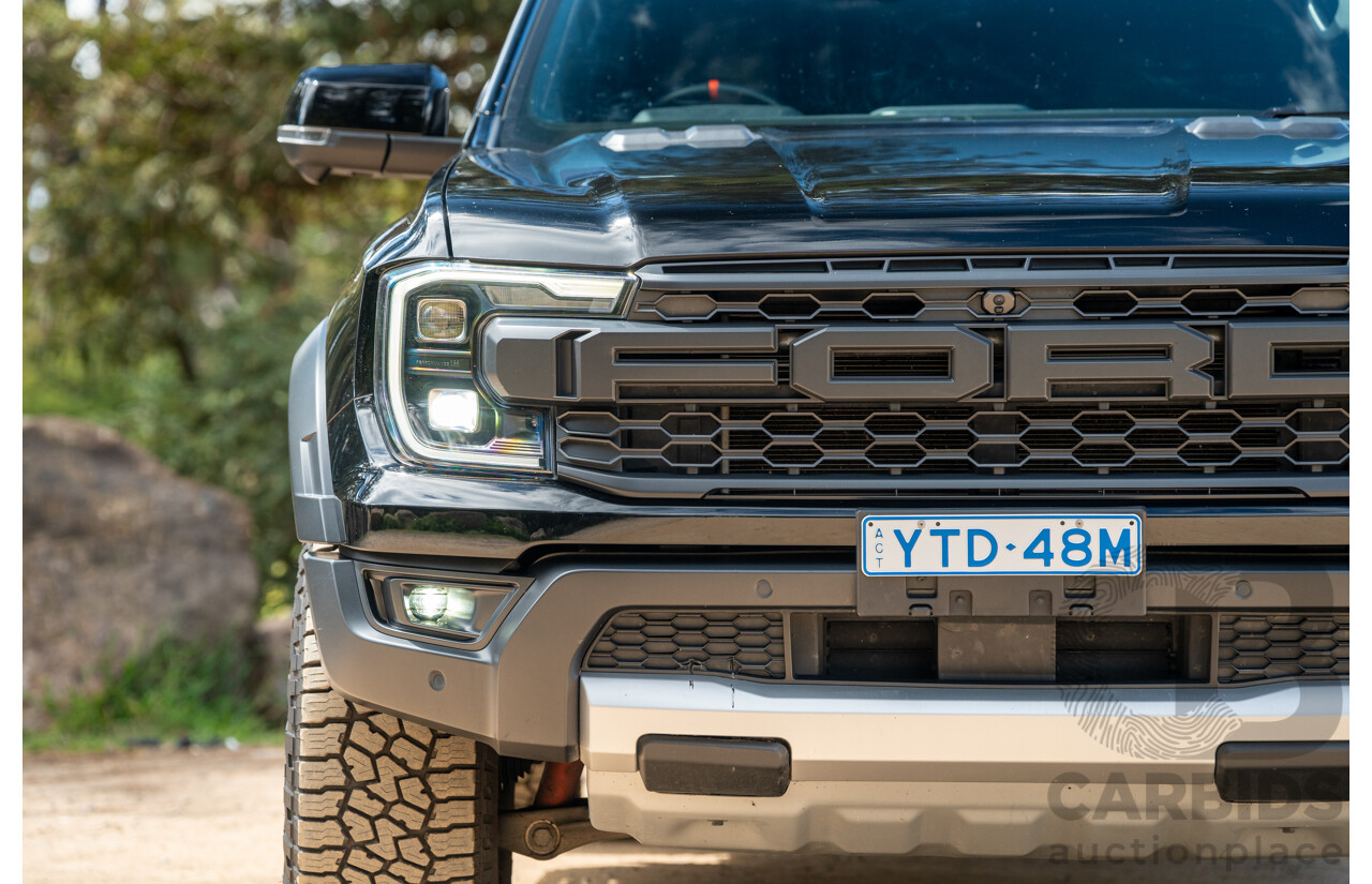 07/2023 Ford Ranger Raptor Next Gen (4x4) PY MY23.5 4d Dual Cab Shadow Black Twin Turbo V6 3.0L
