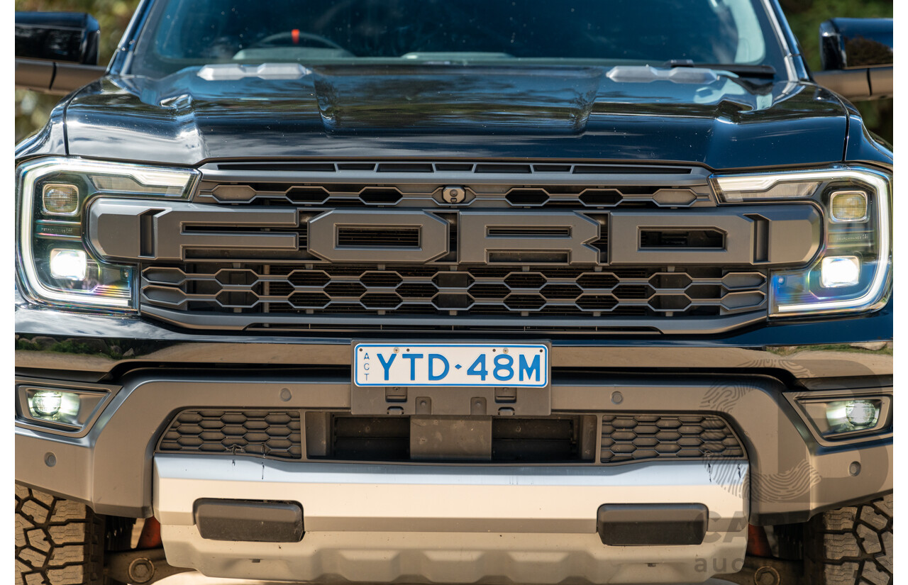 07/2023 Ford Ranger Raptor Next Gen (4x4) PY MY23.5 4d Dual Cab Shadow Black Twin Turbo V6 3.0L
