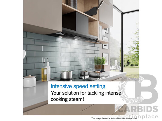 BOSCH Series 6 60cm Integrated Design Rangehood with Glass Visor (DBB67AM60A) (Height: 60mm Depth: 293mm Width: 598mm)